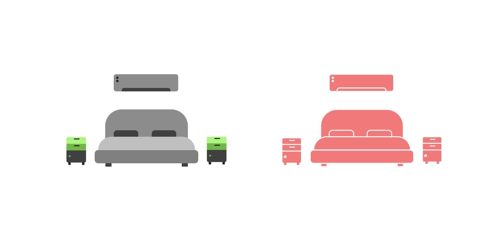 badroom icon Design Temlpate Illustration on white background vector