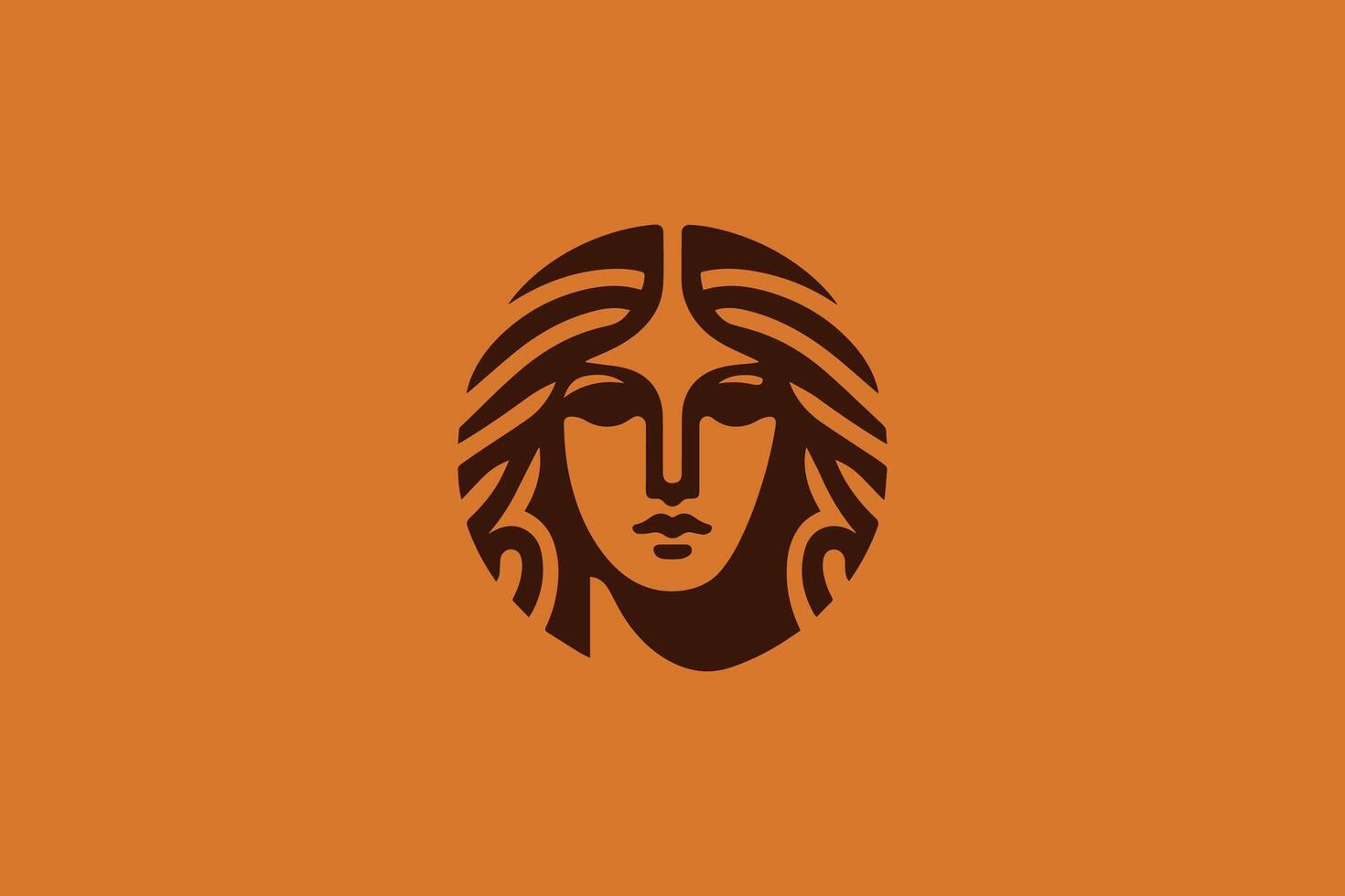 ancient goddess logo ready for sale vector