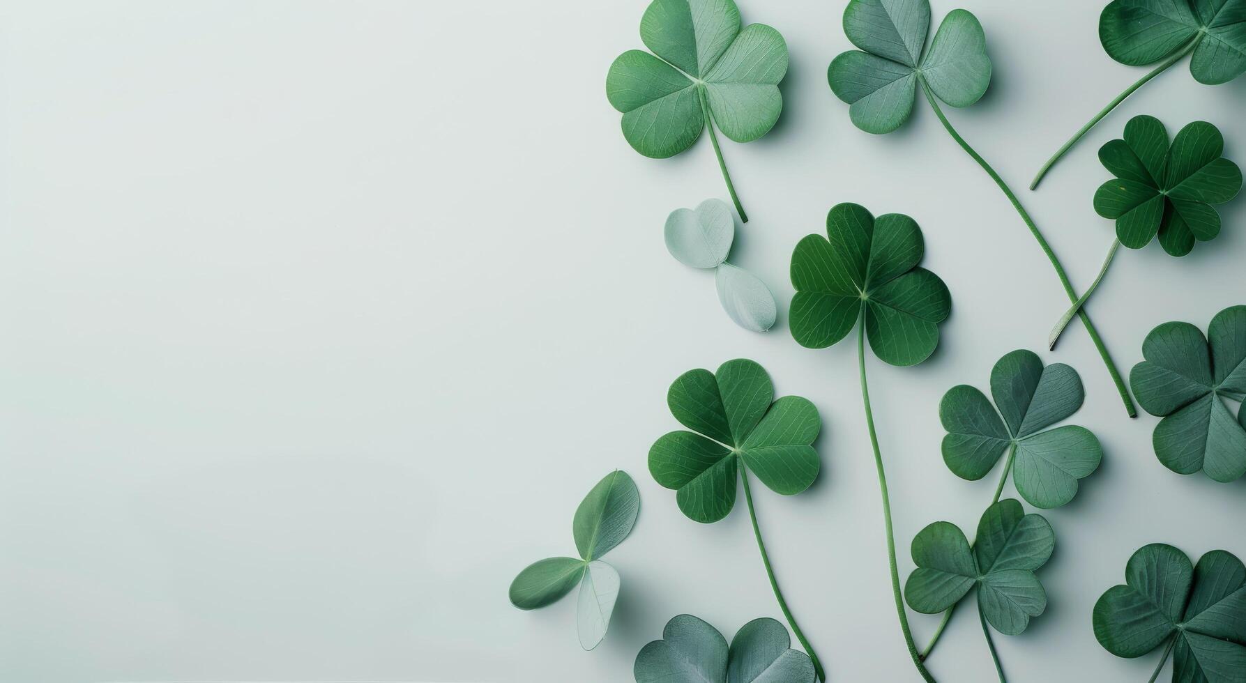 Close-Up of Shamrock Leaves on a Soft Surface photo