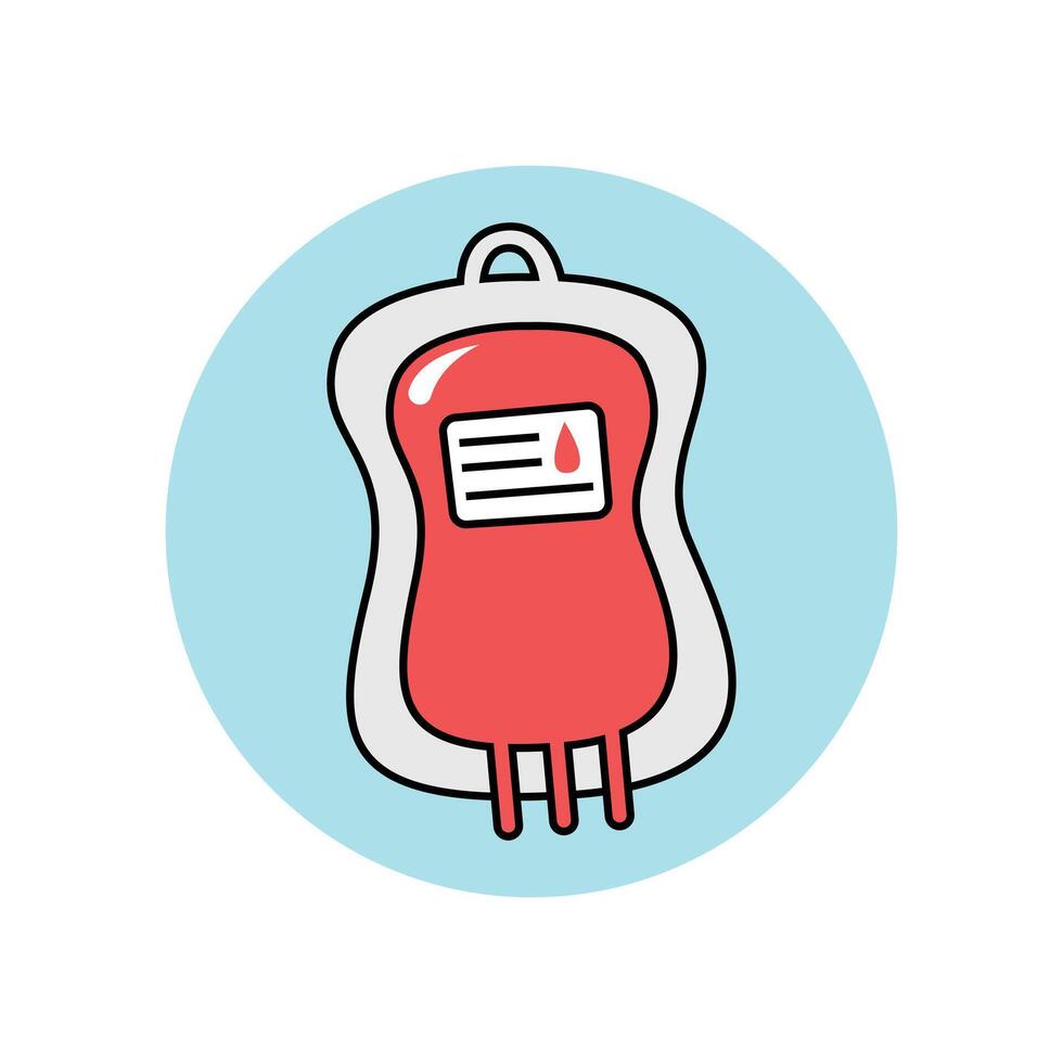 illustration of a blood bag vector