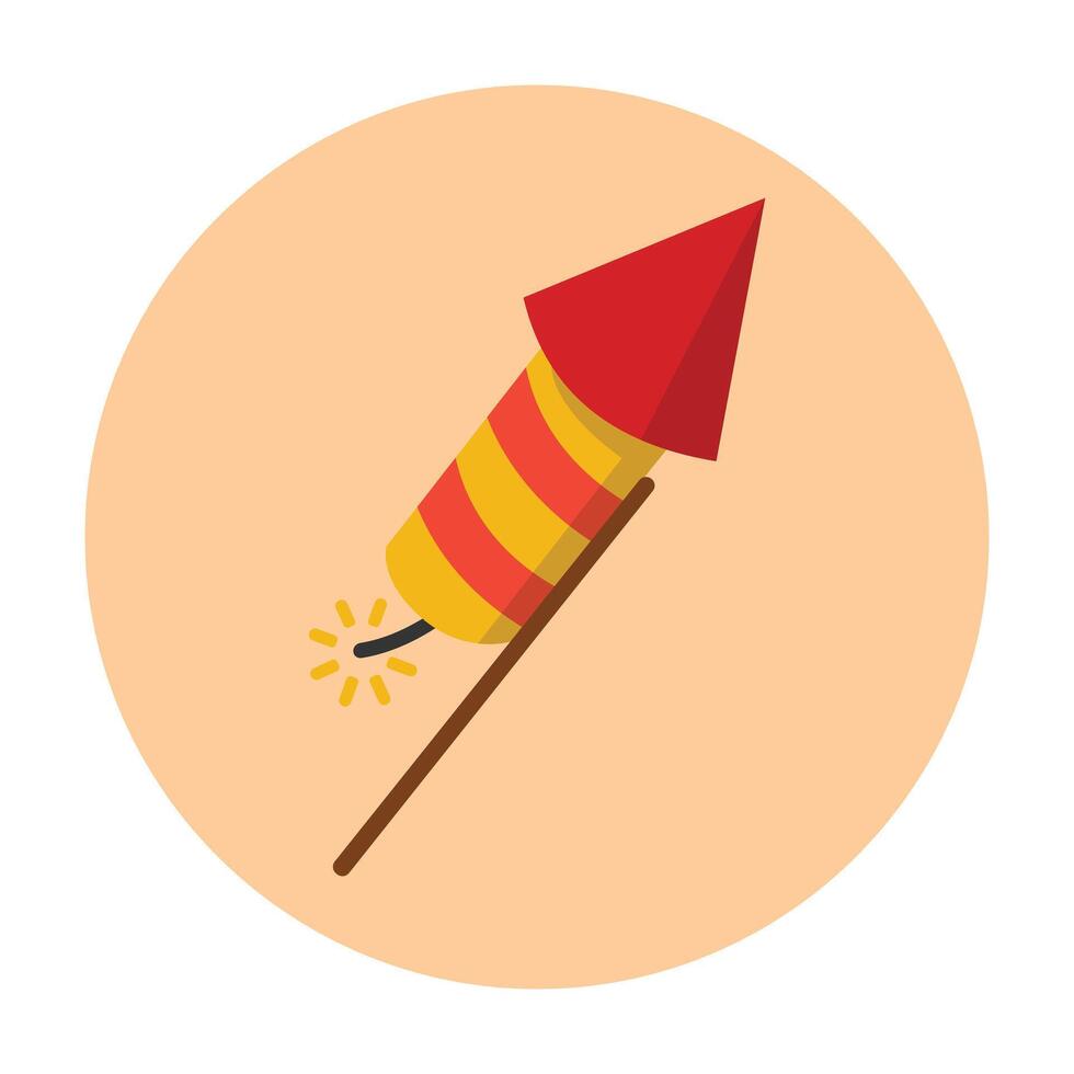Firework chinese new year icon vector