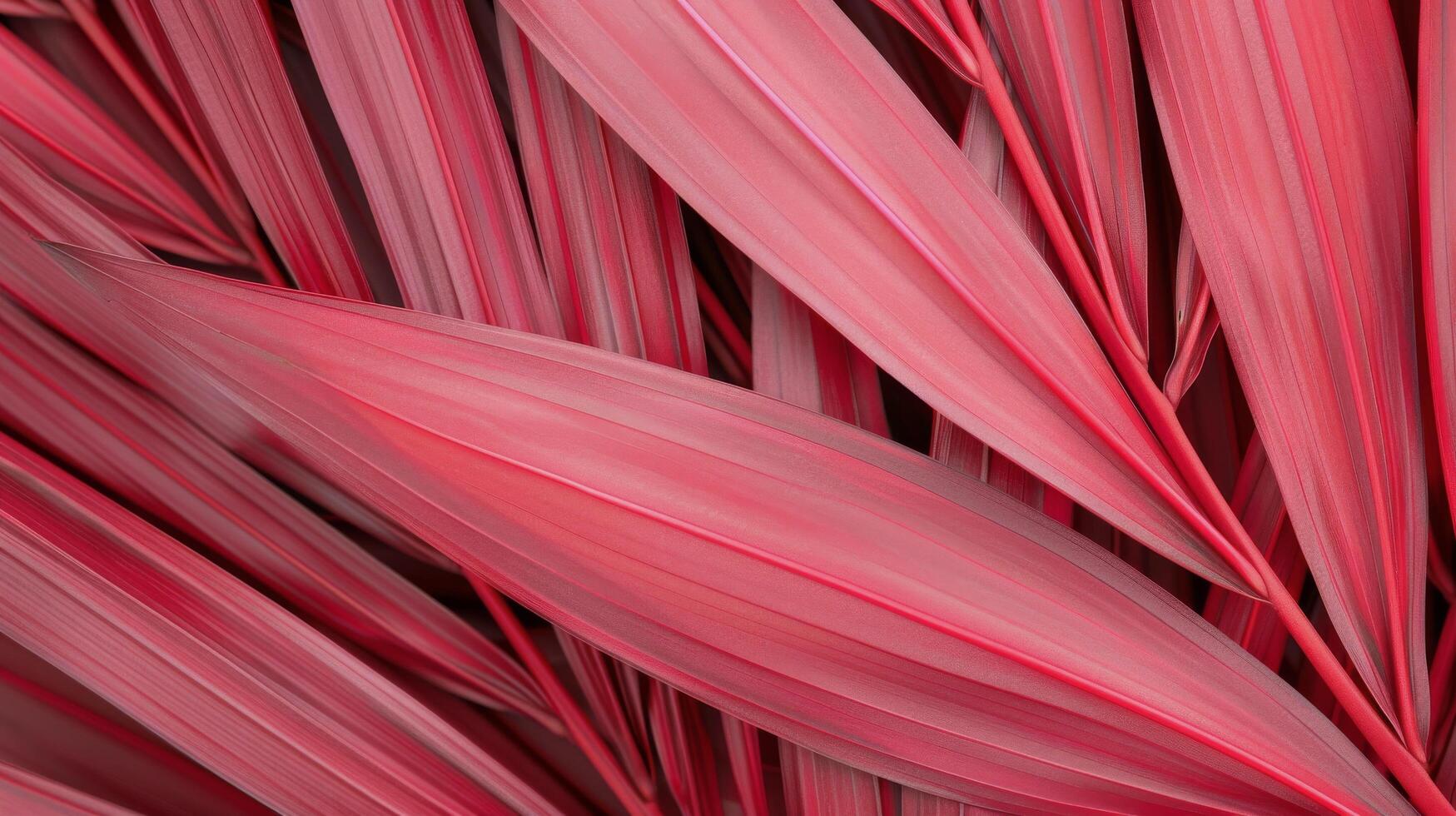 Close-Up of Vibrant Pink Leaves in a Lush Garden Setting photo