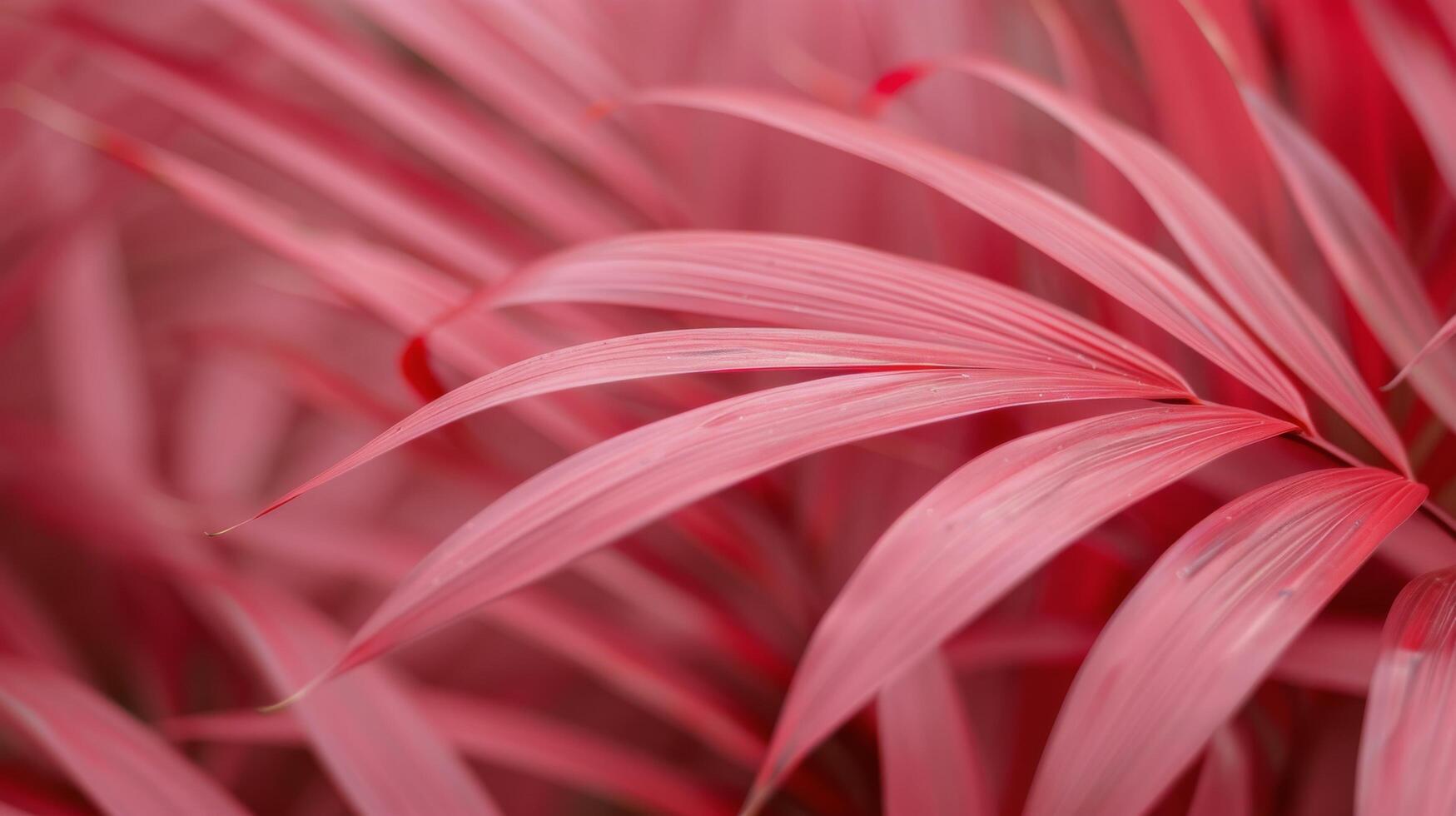 Close-Up of Vibrant Pink Leaves in a Lush Garden Setting photo