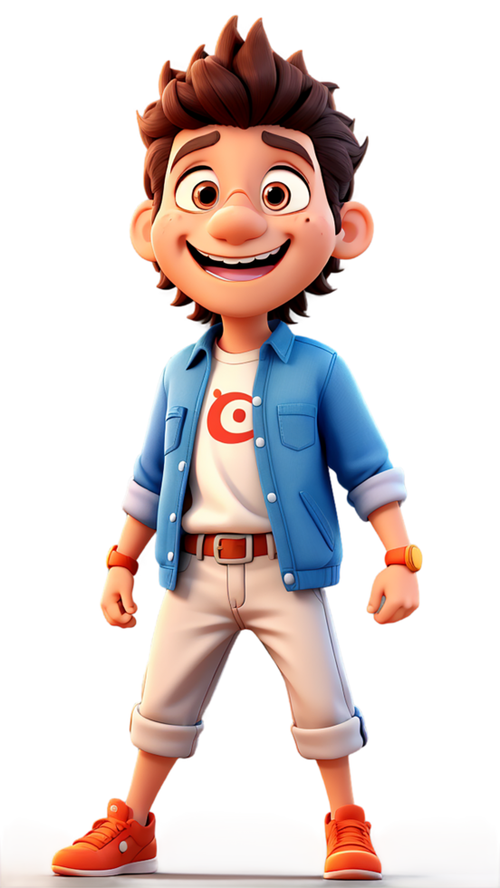 Cartoon happy little boy cartoon characters transparent background png