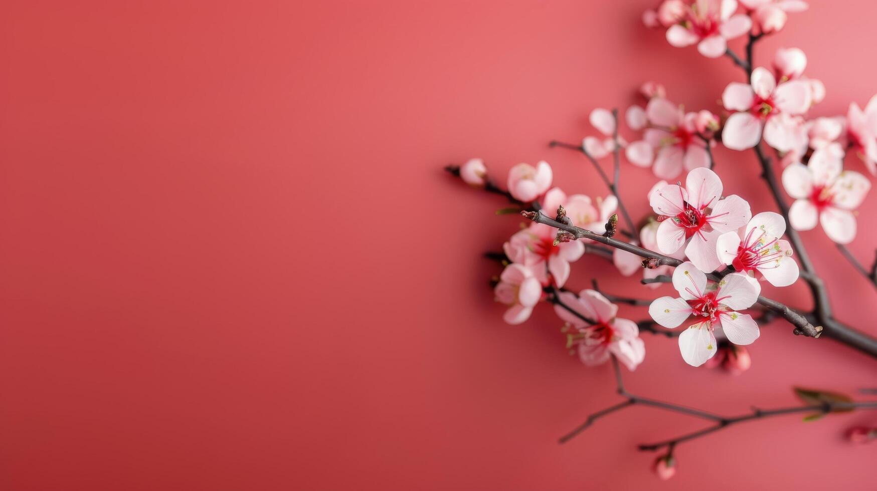Spring Blossoms and Lanterns During Festival Celebration at Dusk photo