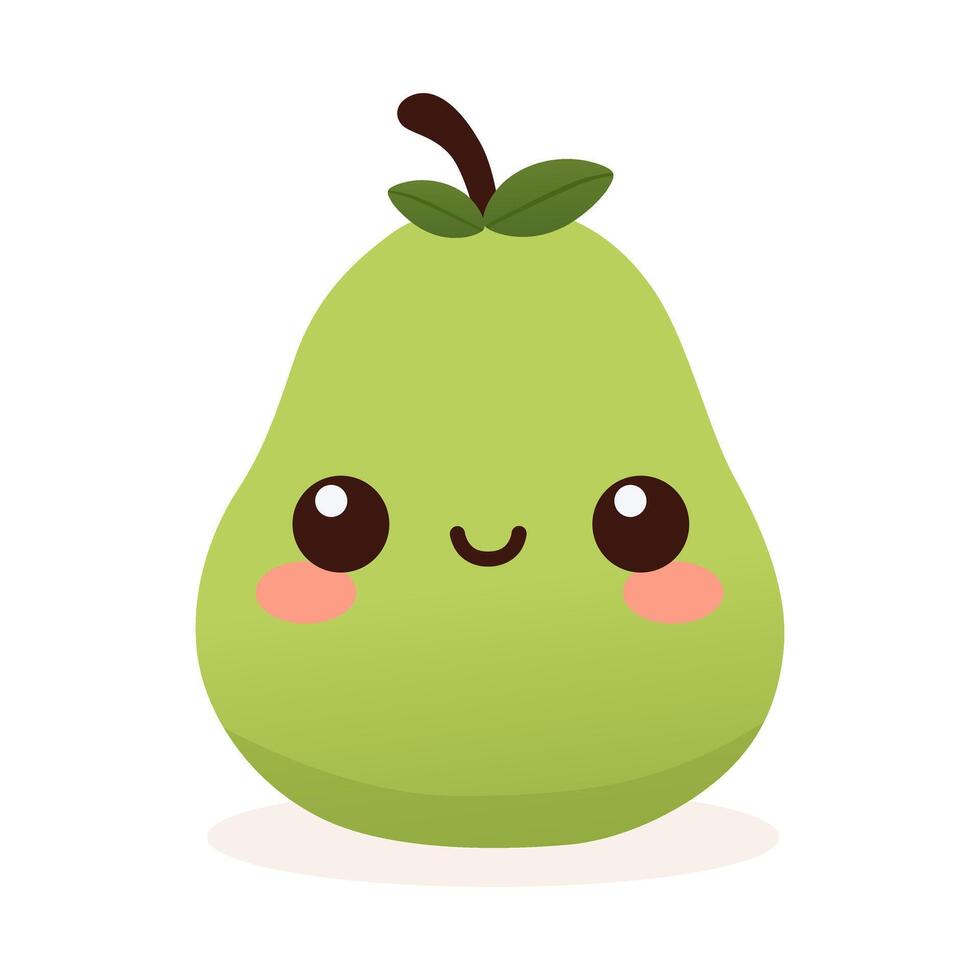 Cute Fruit Objects With Cartoon Style vector