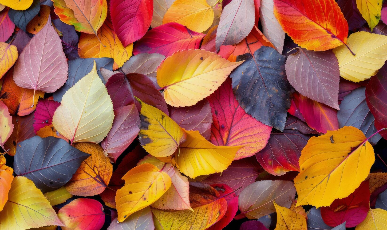Colorful Fall Leaves Spread Across the Ground in Autumn photo