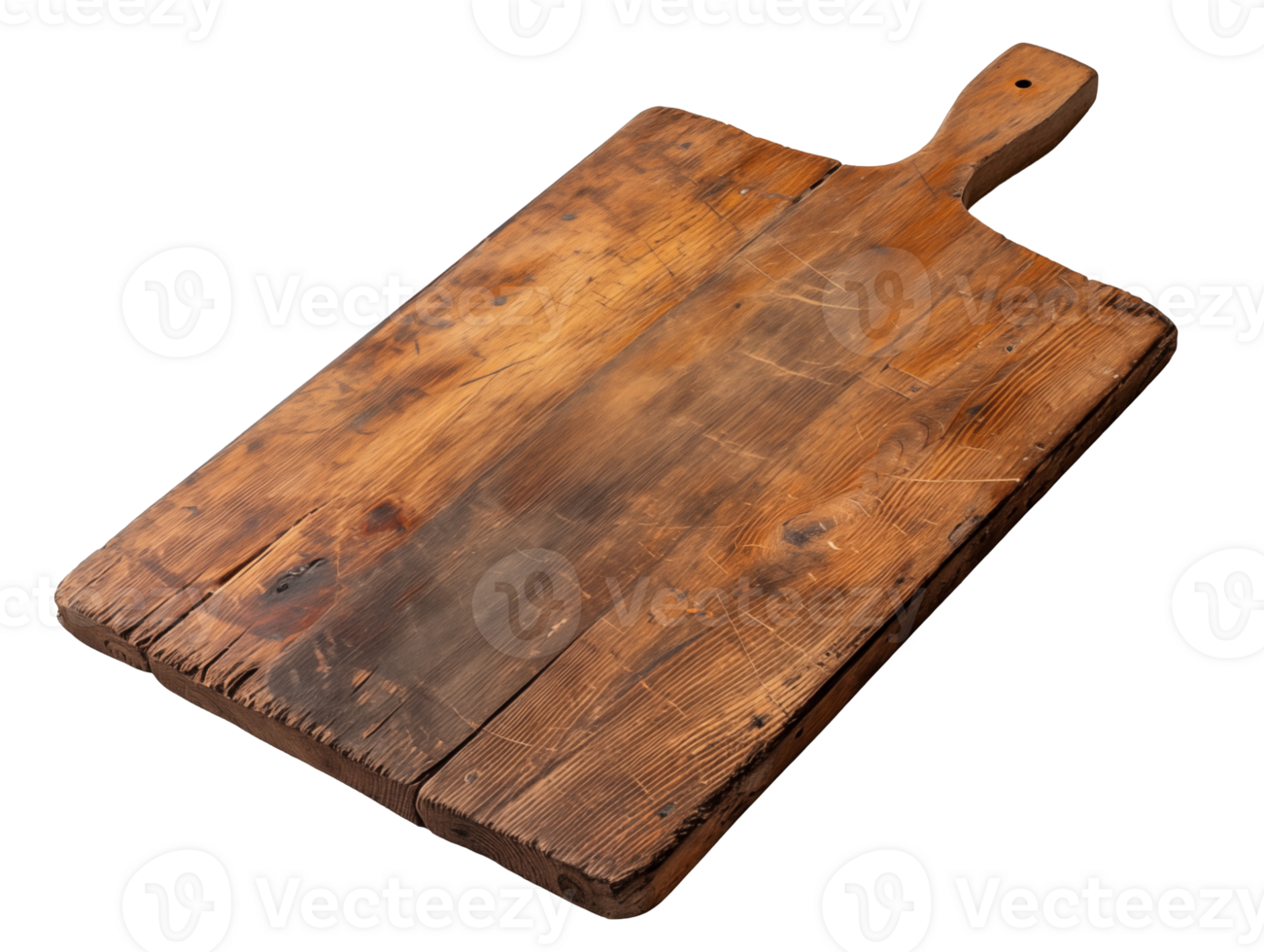 wooden cutting board on isolated background png