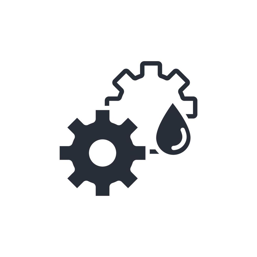 Lubricant oil icon. .Editable stroke.linear style sign for use web design,logo.Symbol illustration. vector