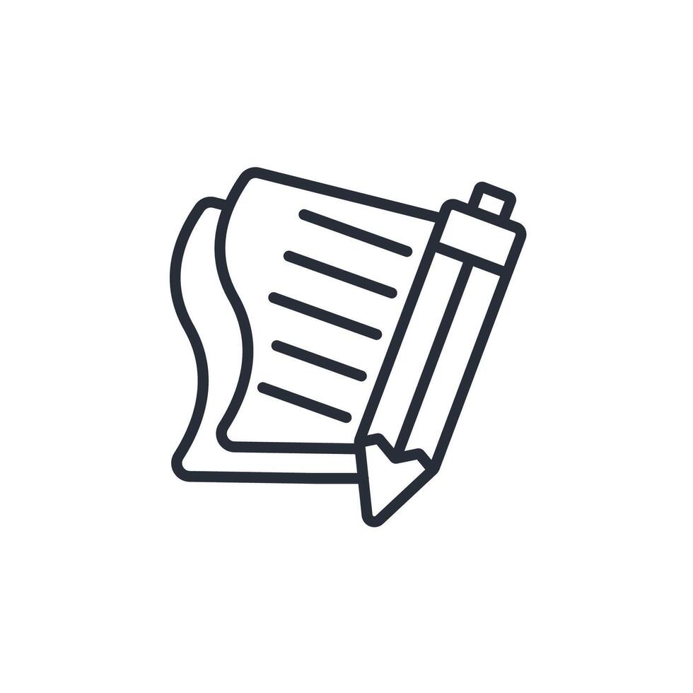 text icon. .Editable stroke.linear style sign for use web design,logo.Symbol illustration. vector