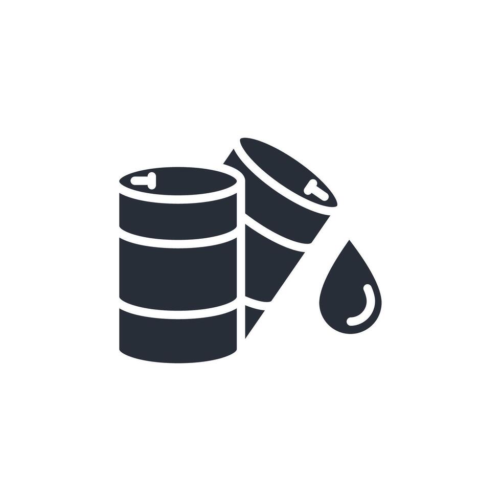 Oil Barrel icon. .Editable stroke.linear style sign for use web design,logo.Symbol illustration. vector