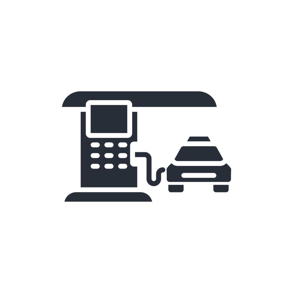 Gas station icon. .Editable stroke.linear style sign for use web design,logo.Symbol illustration. vector