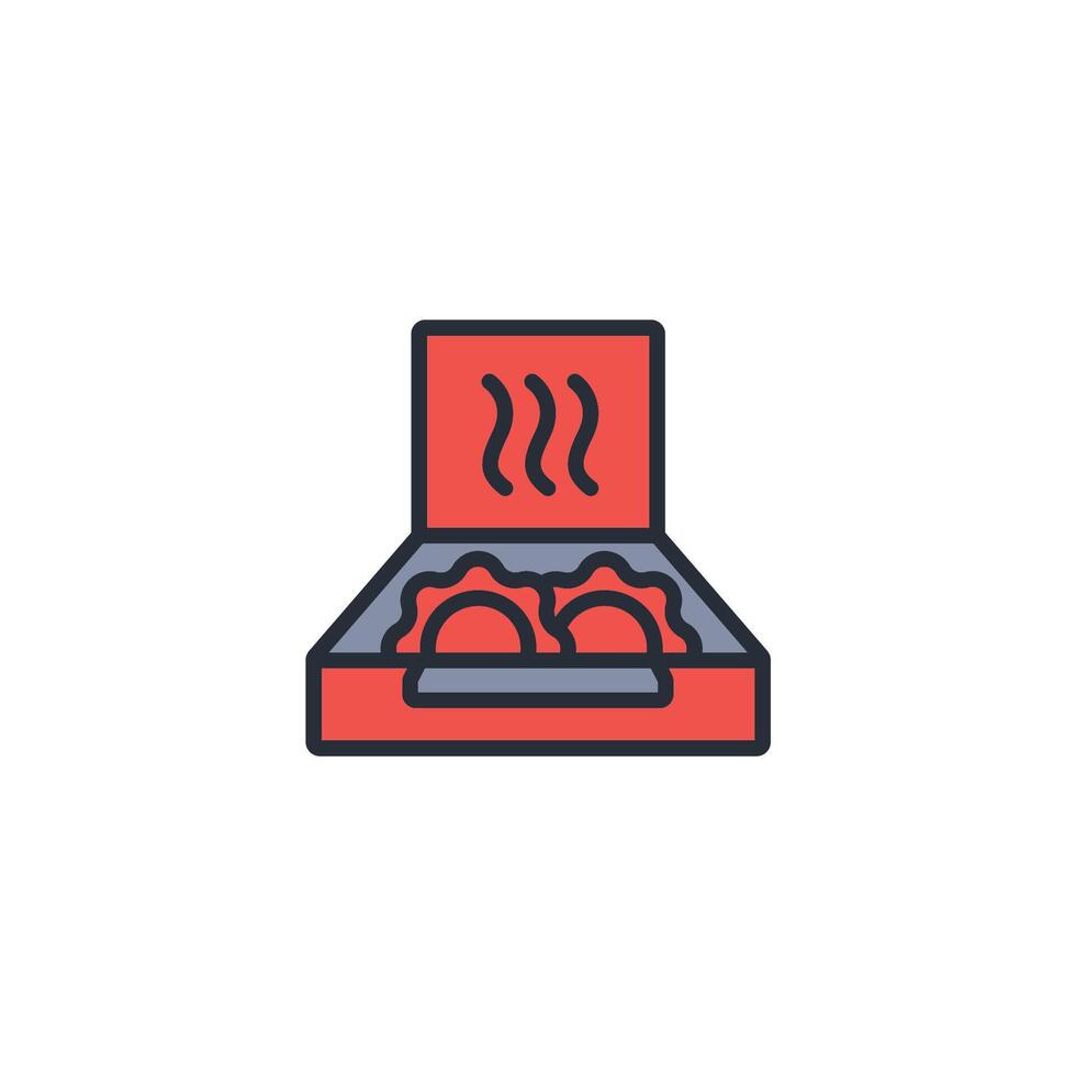 Pizza icon. .Editable stroke.linear style sign for use web design,logo.Symbol illustration. vector
