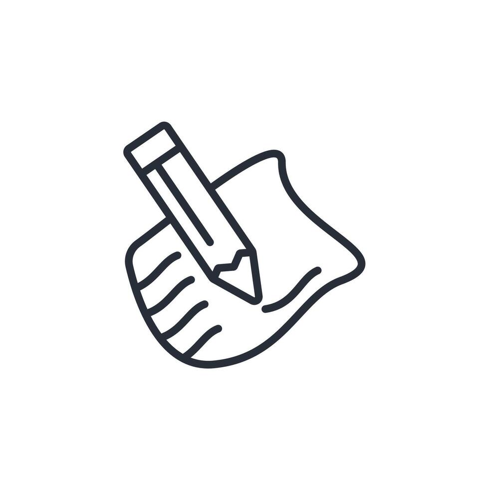 draw icon. .Editable stroke.linear style sign for use web design,logo.Symbol illustration. vector