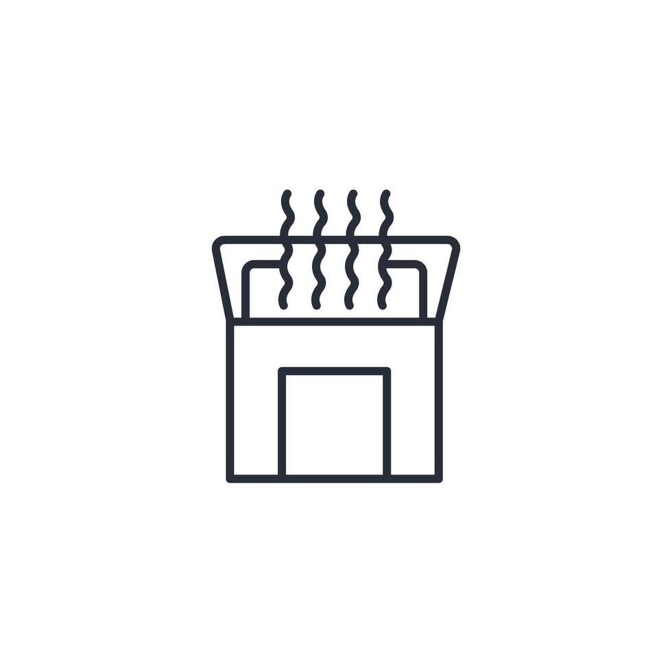 air filter icon. .Editable stroke.linear style sign for use web design,logo.Symbol illustration. vector