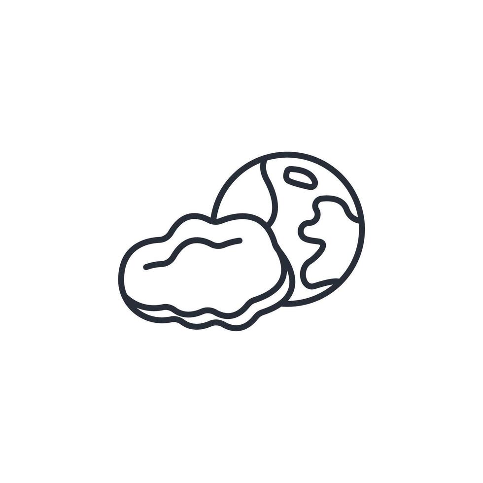 atmosphere icon. .Editable stroke.linear style sign for use web design,logo.Symbol illustration. vector