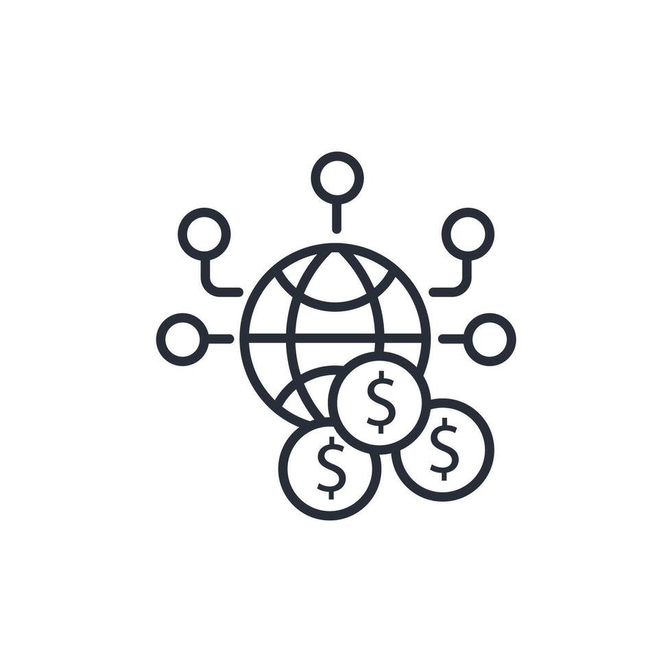 circular economy icon. .Editable stroke.linear style sign for use web design,logo.Symbol illustration. vector