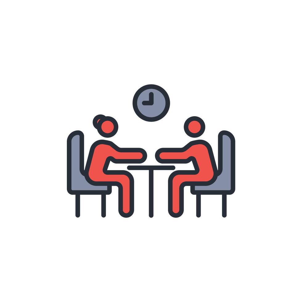 Dinner icon. .Editable stroke.linear style sign for use web design,logo.Symbol illustration. vector