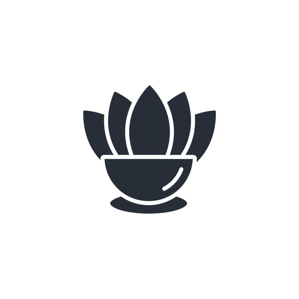 spa icon. .Editable stroke.linear style sign for use web design,logo.Symbol illustration. vector