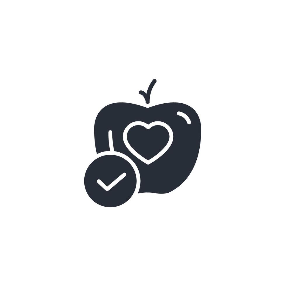 Balance Diet icon. .Editable stroke.linear style sign for use web design,logo.Symbol illustration. vector