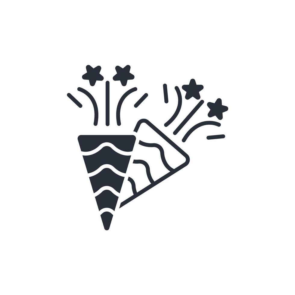 celebrate icon. .Editable stroke.linear style sign for use web design,logo.Symbol illustration. vector