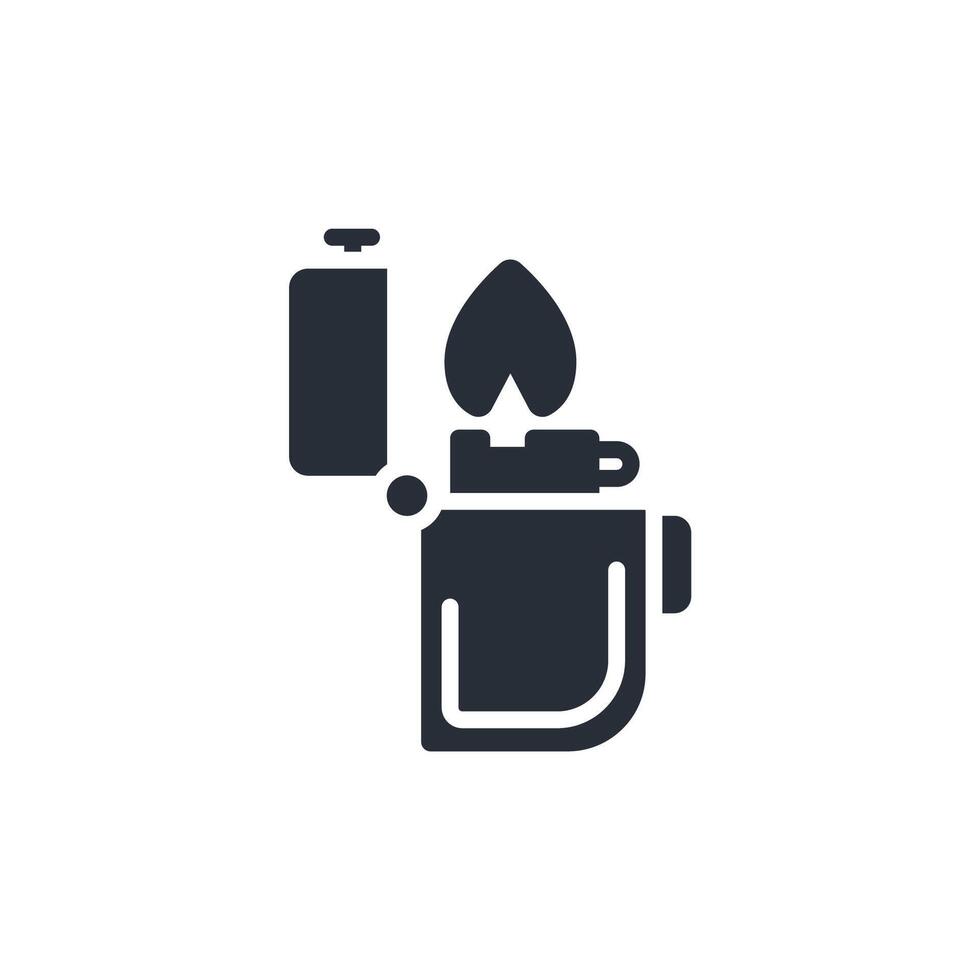 Lighter icon. .Editable stroke.linear style sign for use web design,logo.Symbol illustration. vector