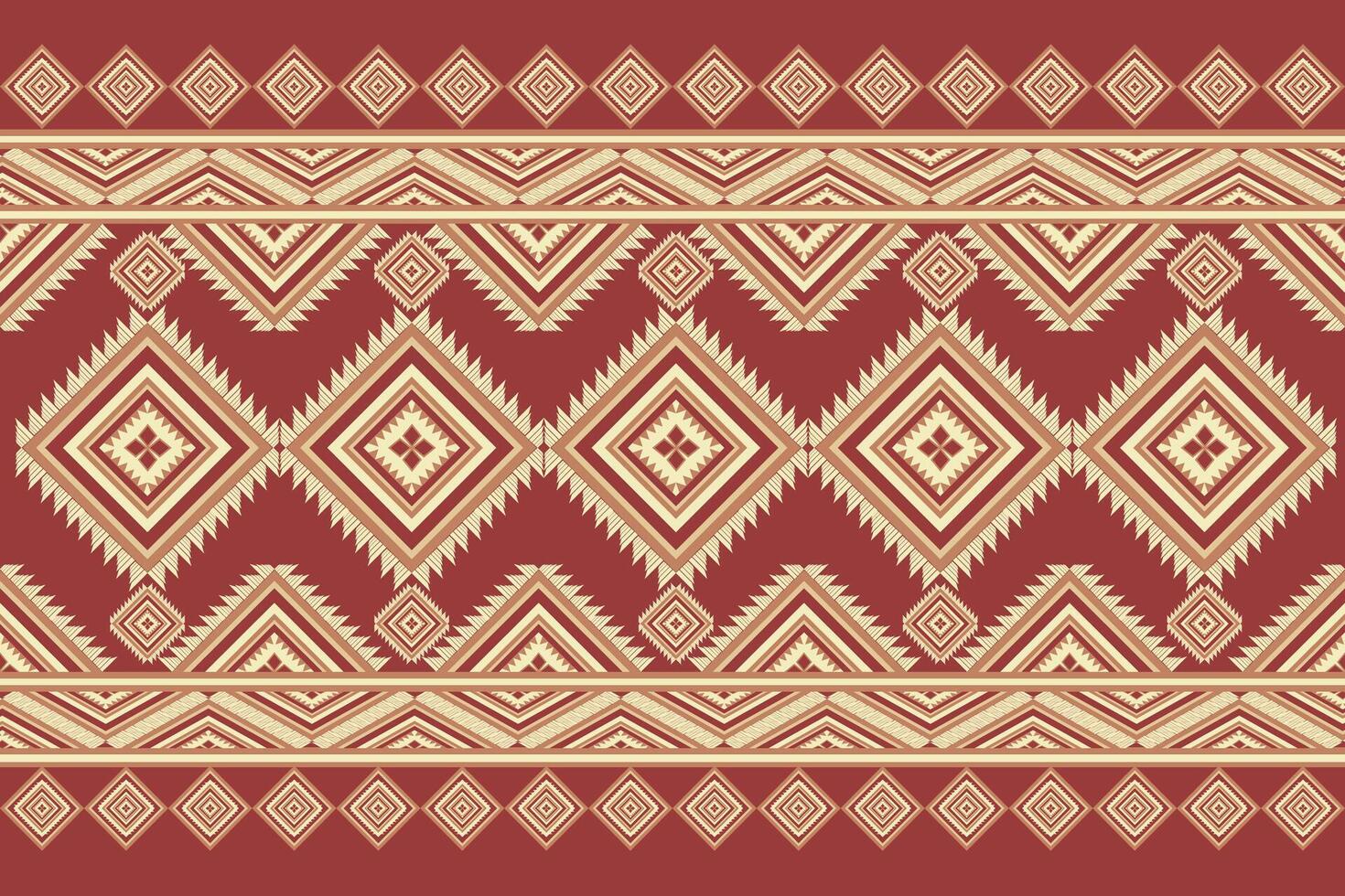 Ethnic Patterns Seamless Embroidery. vector
