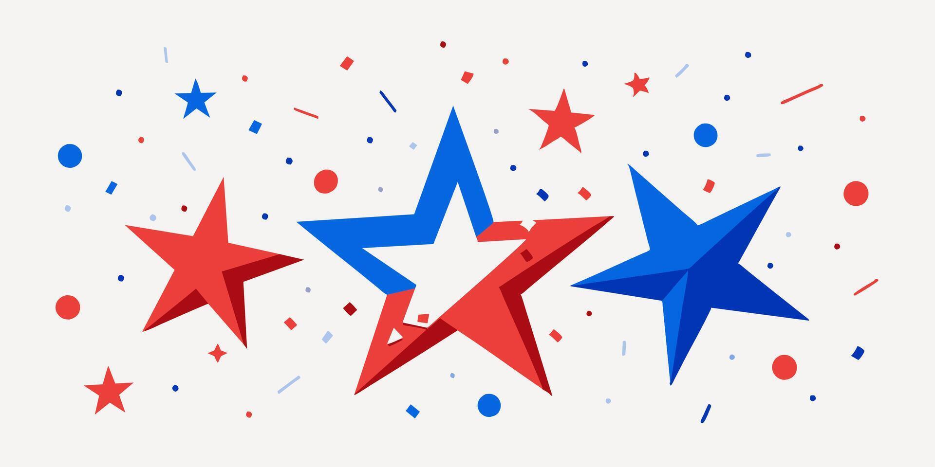 Colorful Stars and Festive Confetti for Memorable Celebrations and Special Occasions vector