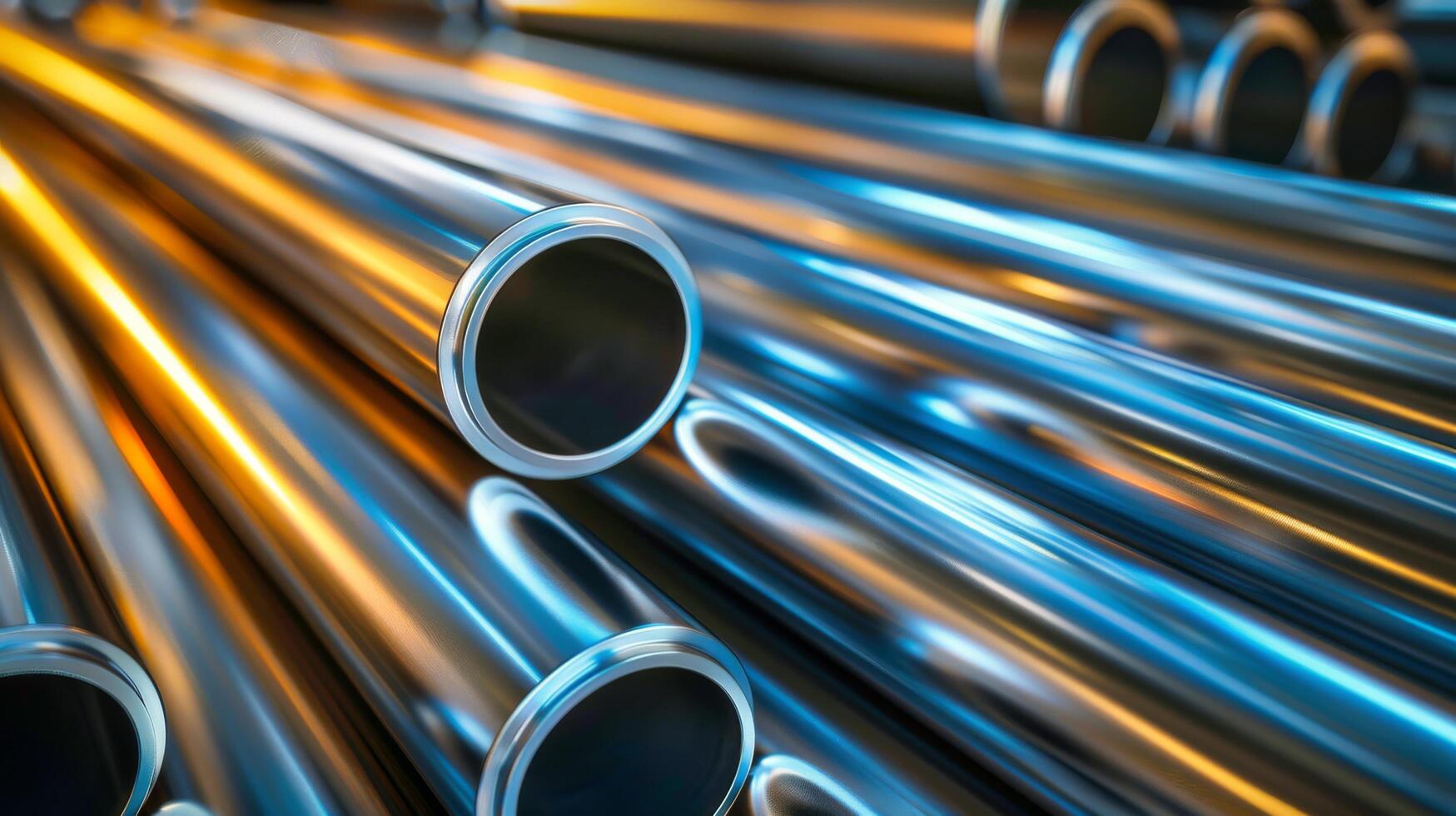 Array of Metal Pipes photo