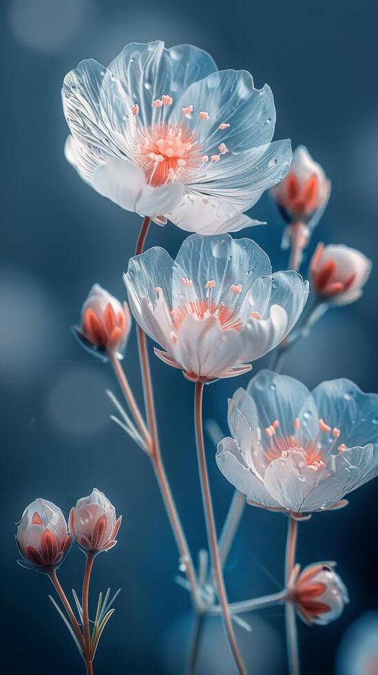 Water Droplets on Flower Petals photo