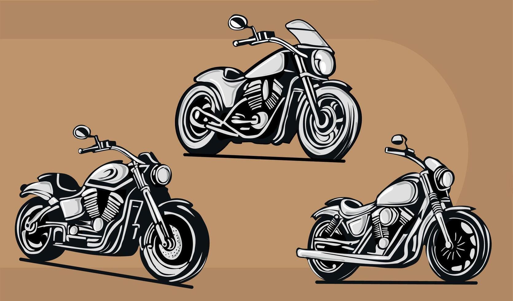 Set of Bikes vector