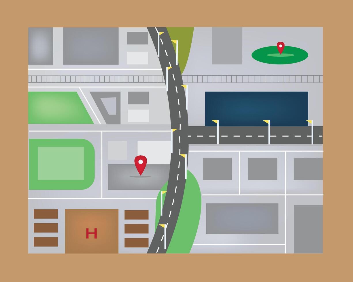 road map design vector