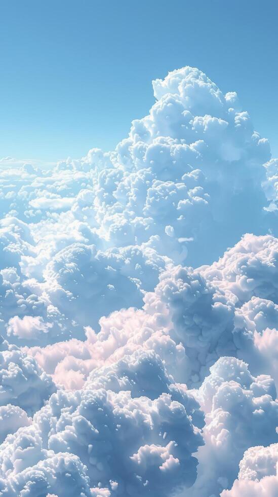 A View of the Clouds From an Airplane Window photo