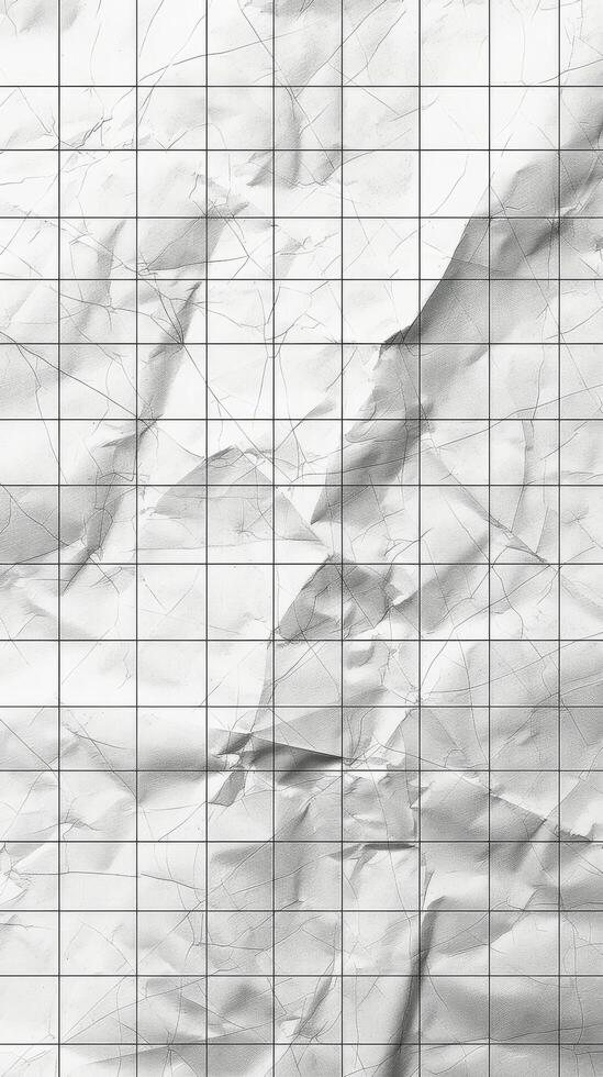 White Tiled Wall With White Squares photo