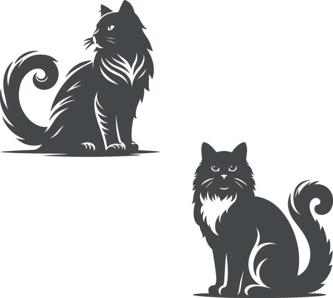 Sweet Cat Sitting vector