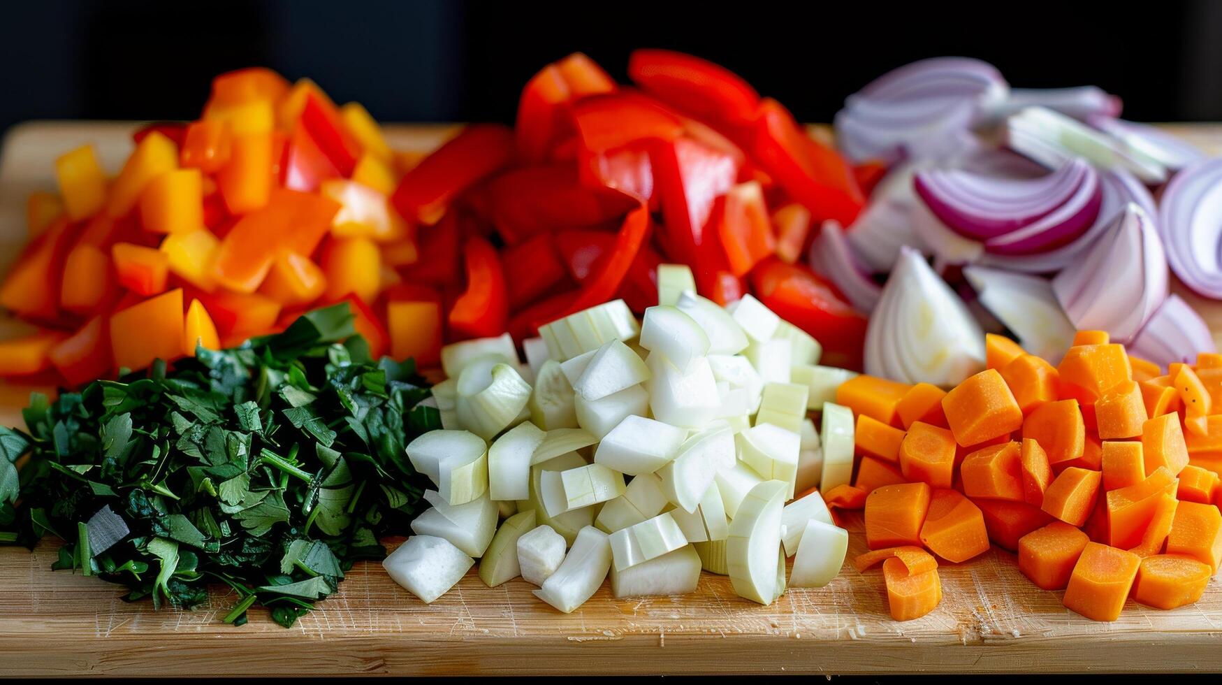 Fresh Vegetables Displayed on Wooden Tray With Bright Colors in Natural Light photo