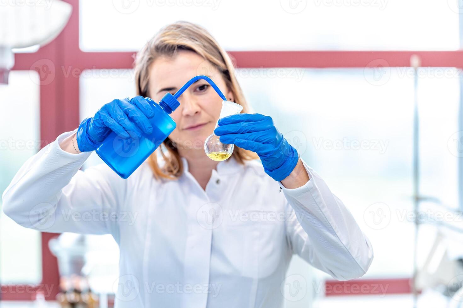 experimental medicine in the chemical laboratory of the research university photo