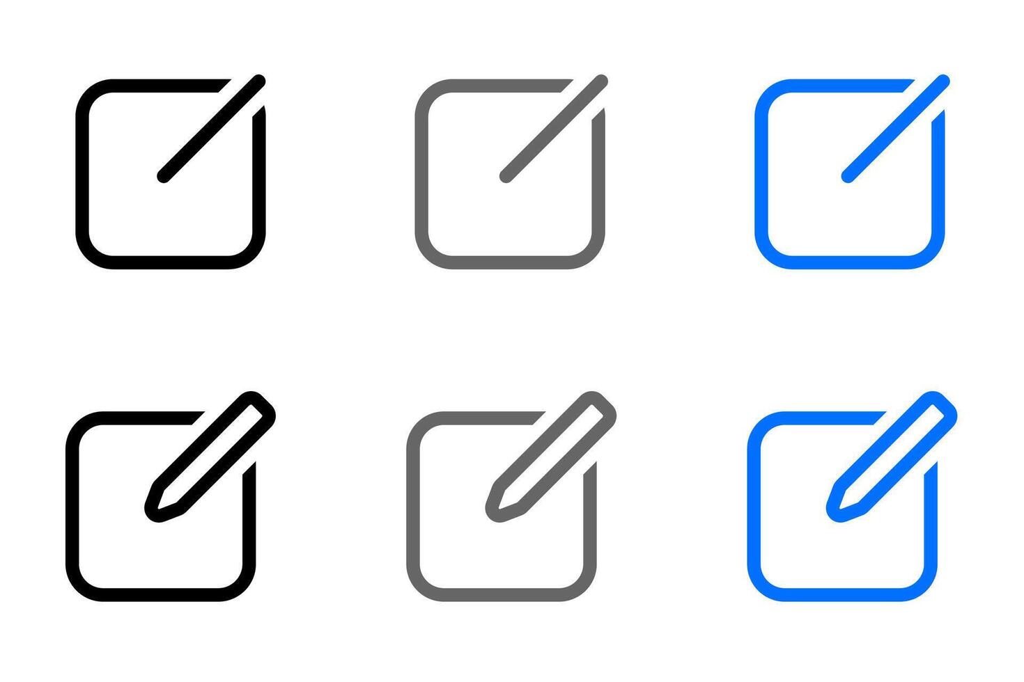 edit text icon. create pen sign. pencil symbol. draw pictogram. note illustration. vector