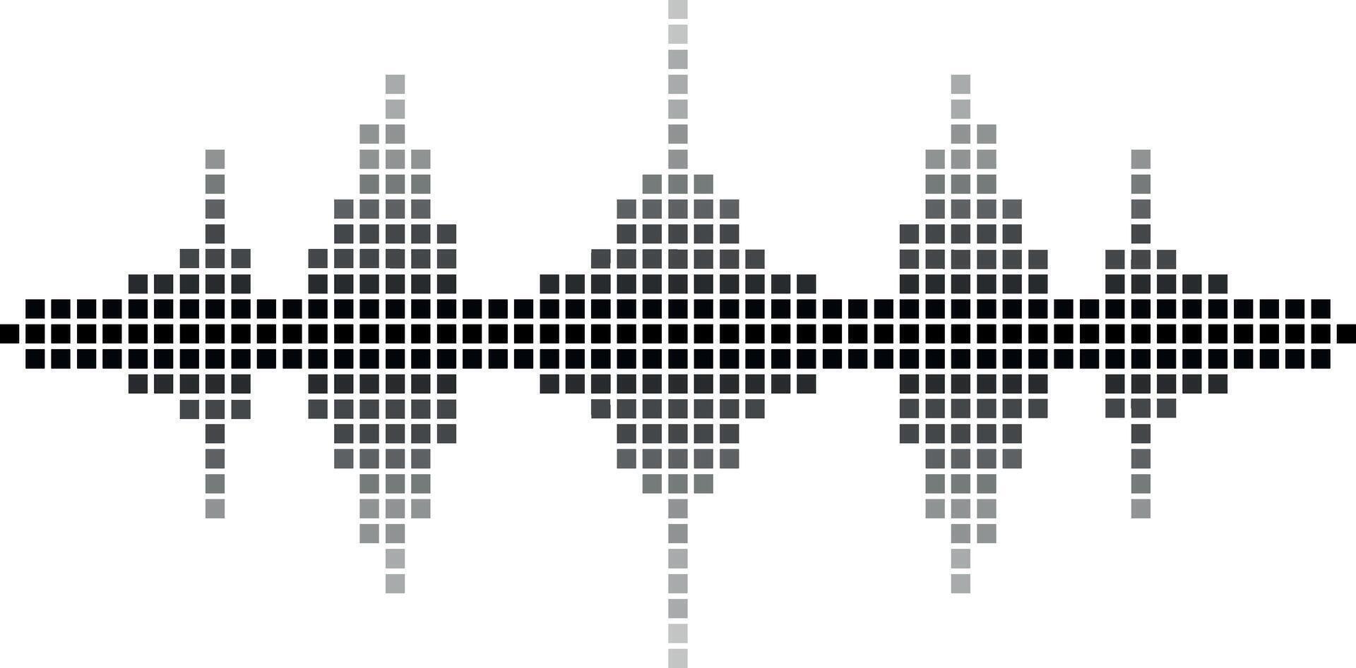 equalizer sound wave stripes black no background vector