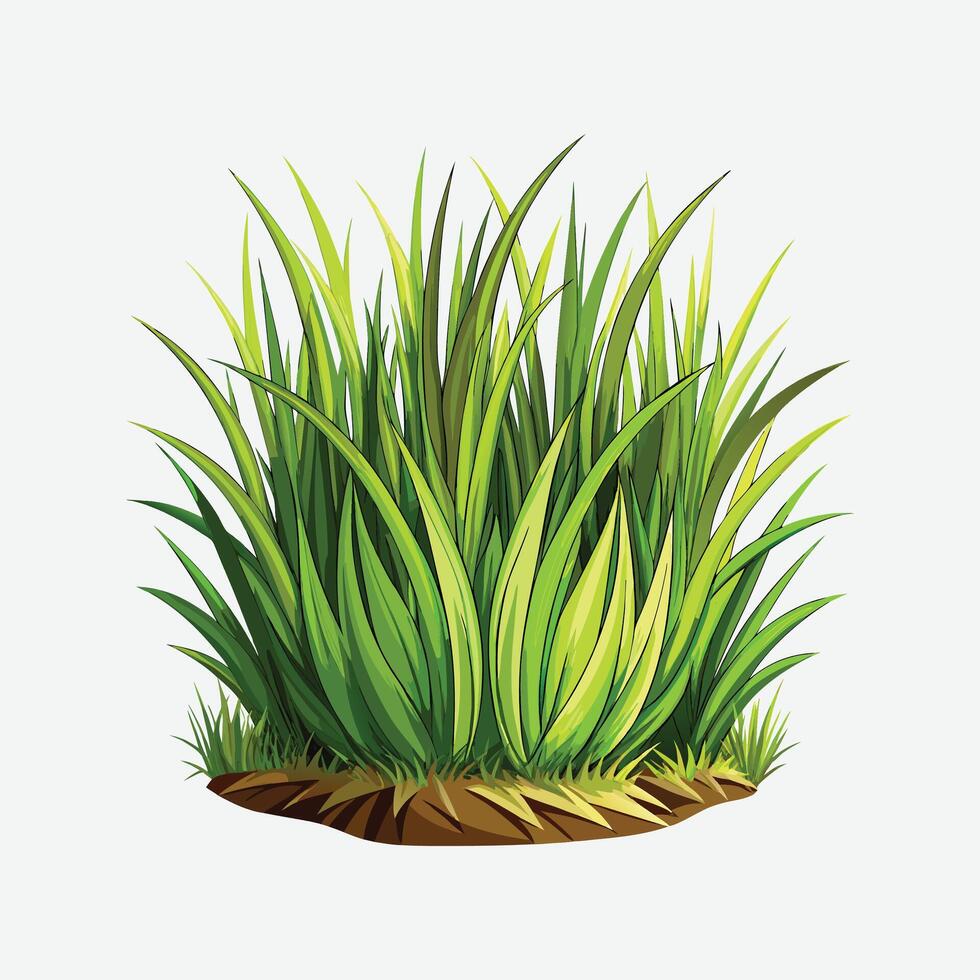 green grass illustration, filed, art vector