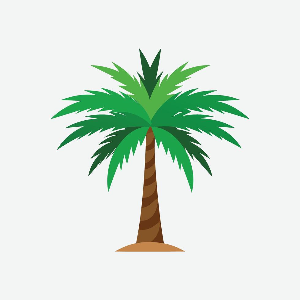 green date tree illustration vector