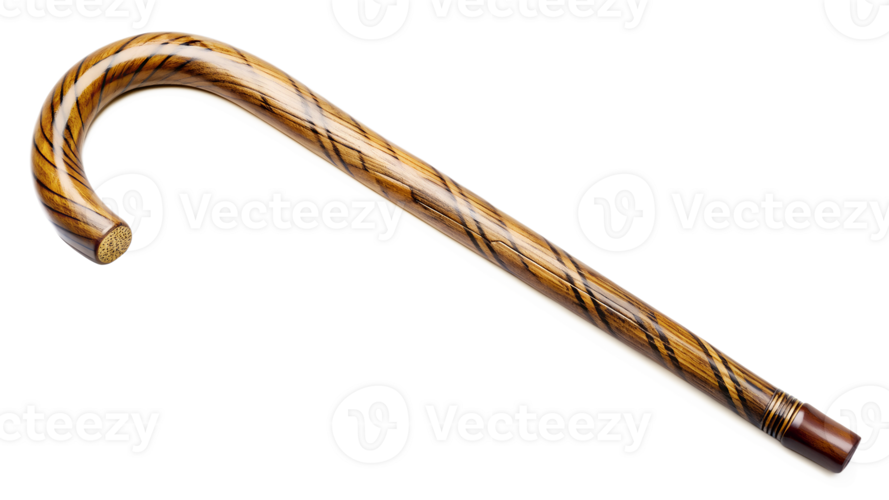 decorative cane with spiral design isolated transparent png