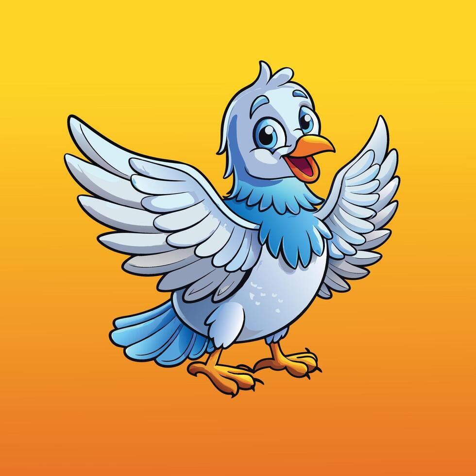 coloring dove illustration vector
