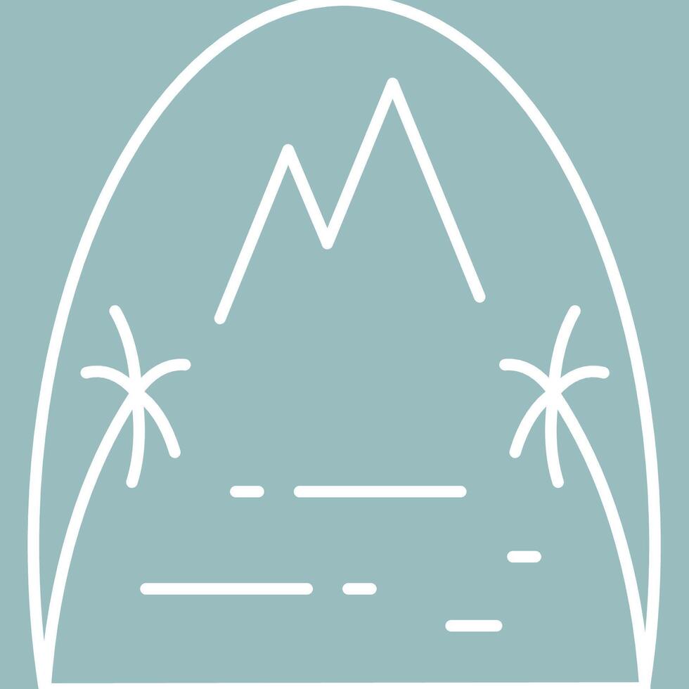 paradise monoline art vector