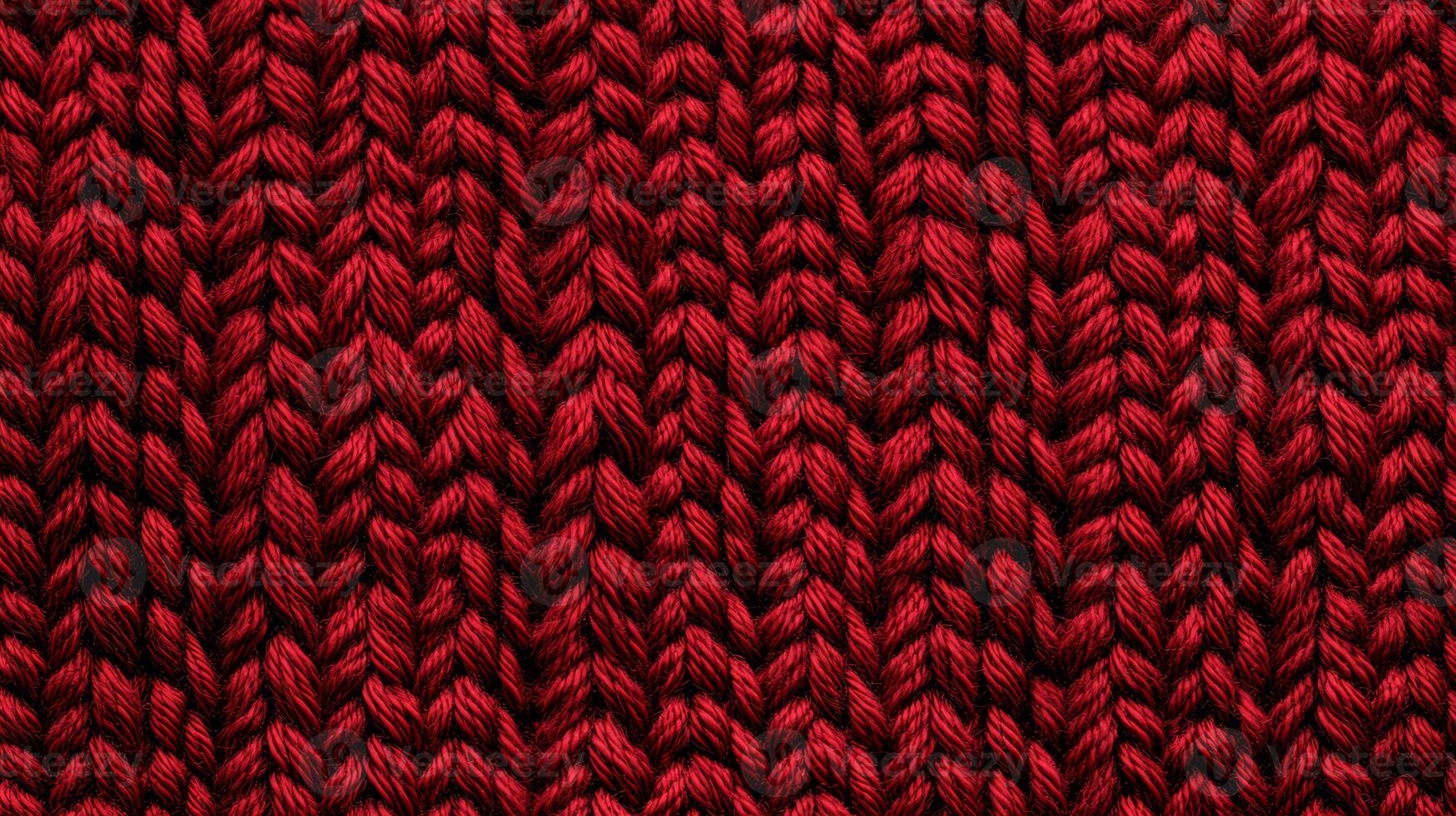 Soft red fibers intertwine beautifully, creating a cozy, textured fabric display photo