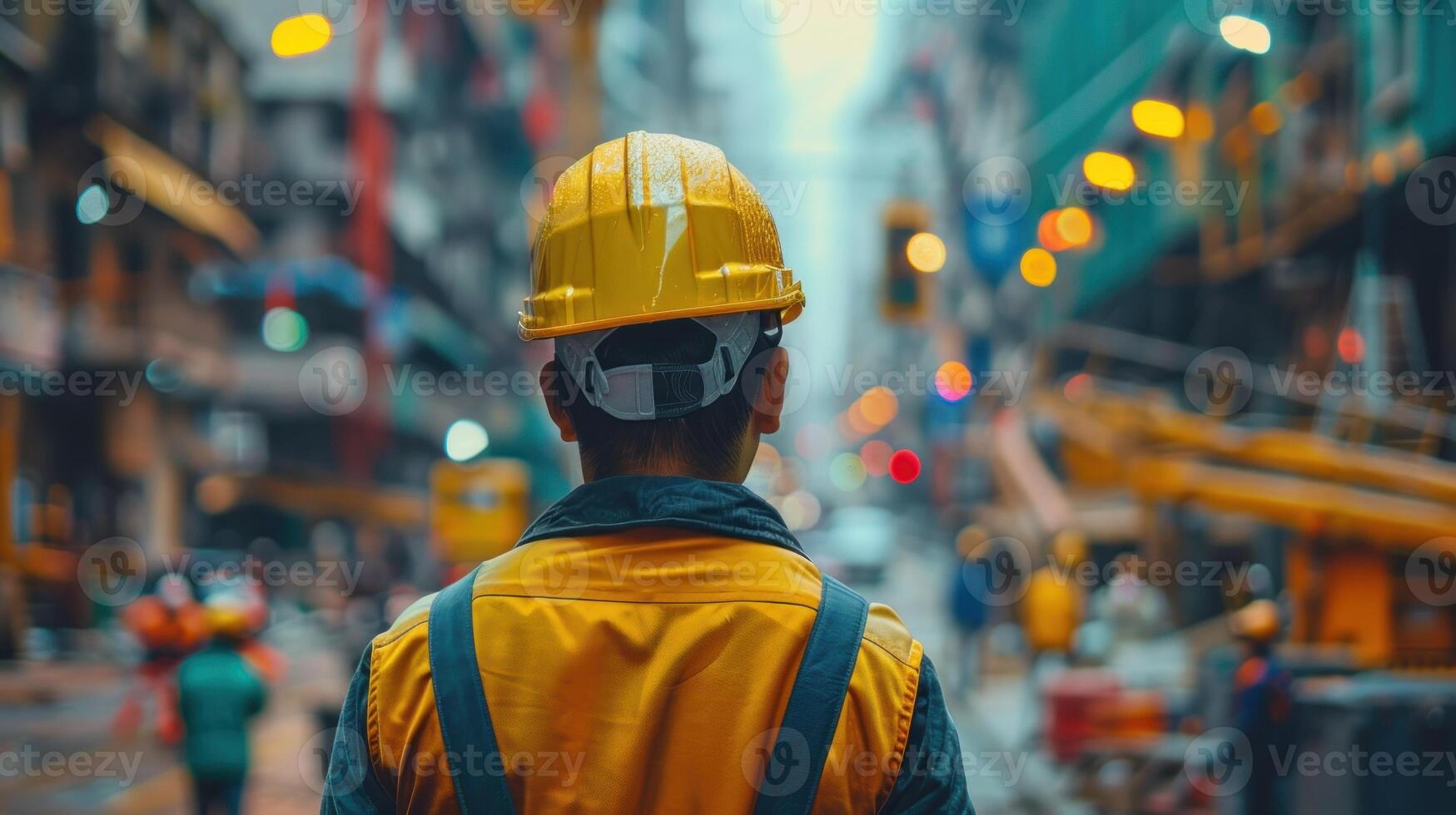 International Labor day banner background. photo