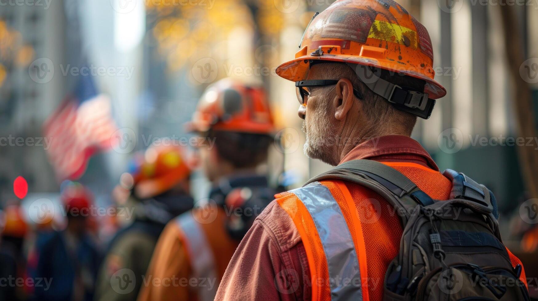 International Labor day banner background. photo