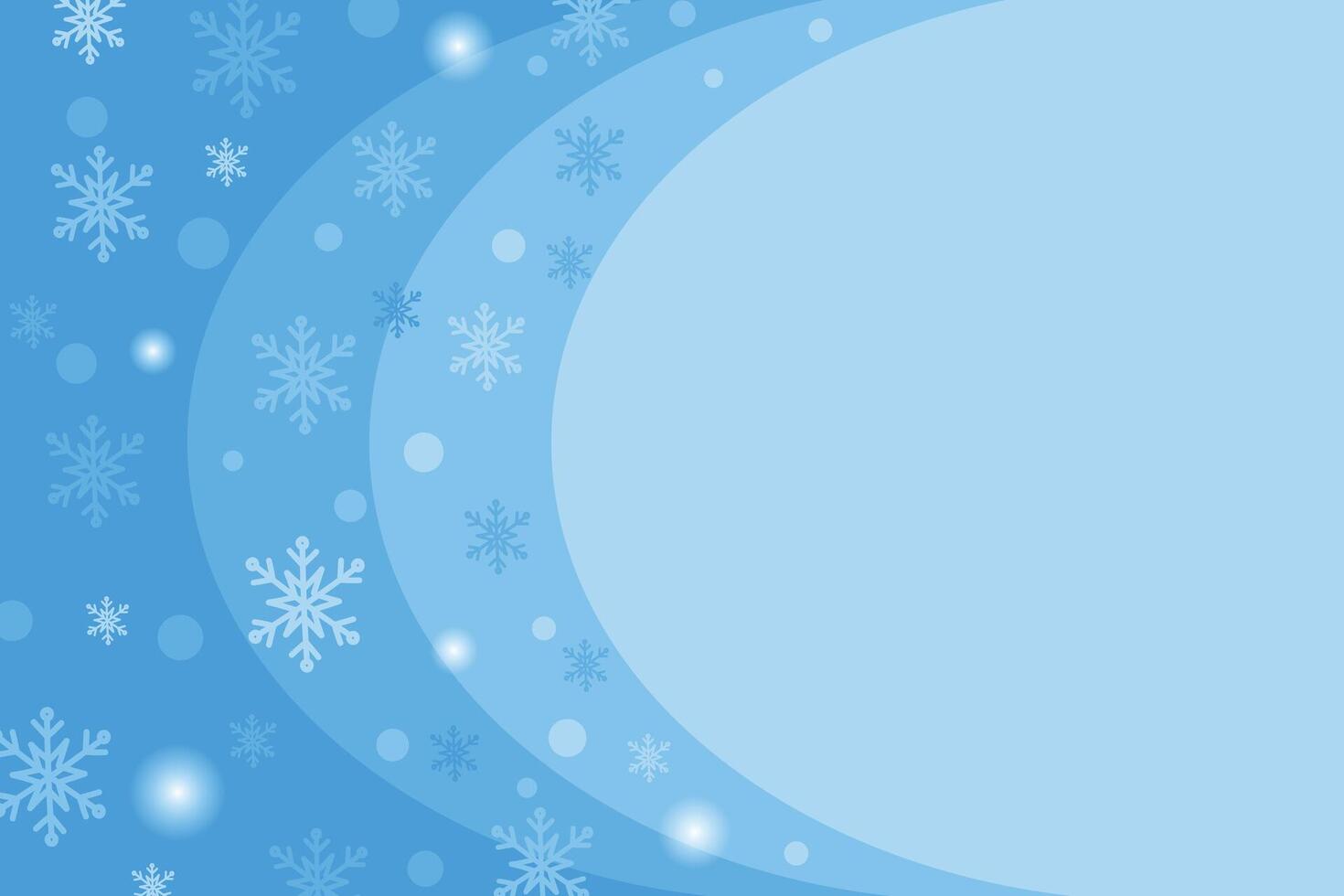 Delicate blue background with snowflakes and space for text. vector