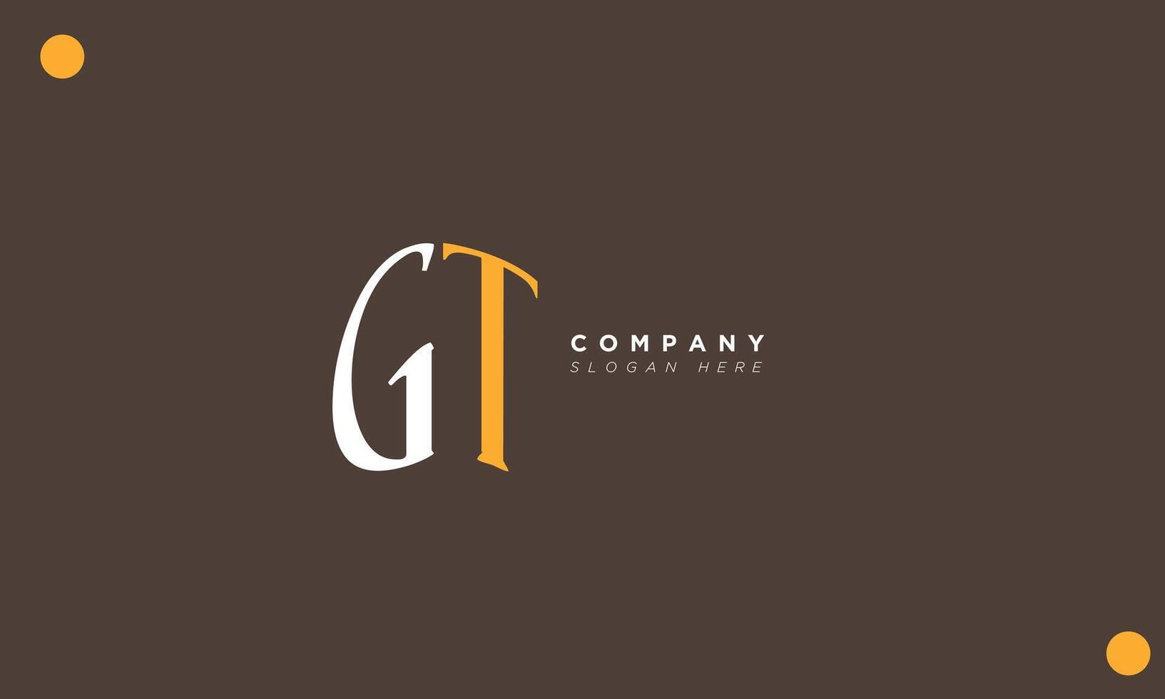 GT Alphabet letters Initials Monogram logo vector