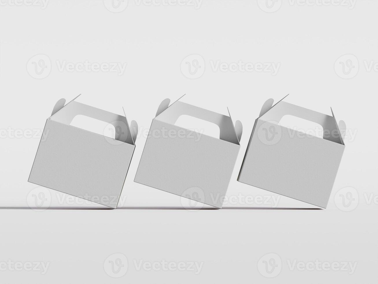 Cartoon cardboard boxes. Carton delivery boxes, open and closed shipping package with fragile signs, parcel delivery boxes photo
